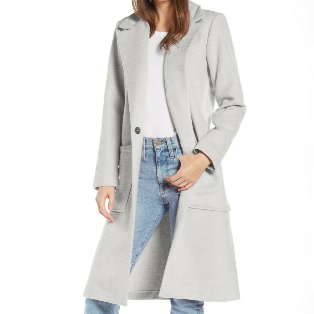 Something Navy Patch Pocket Coat